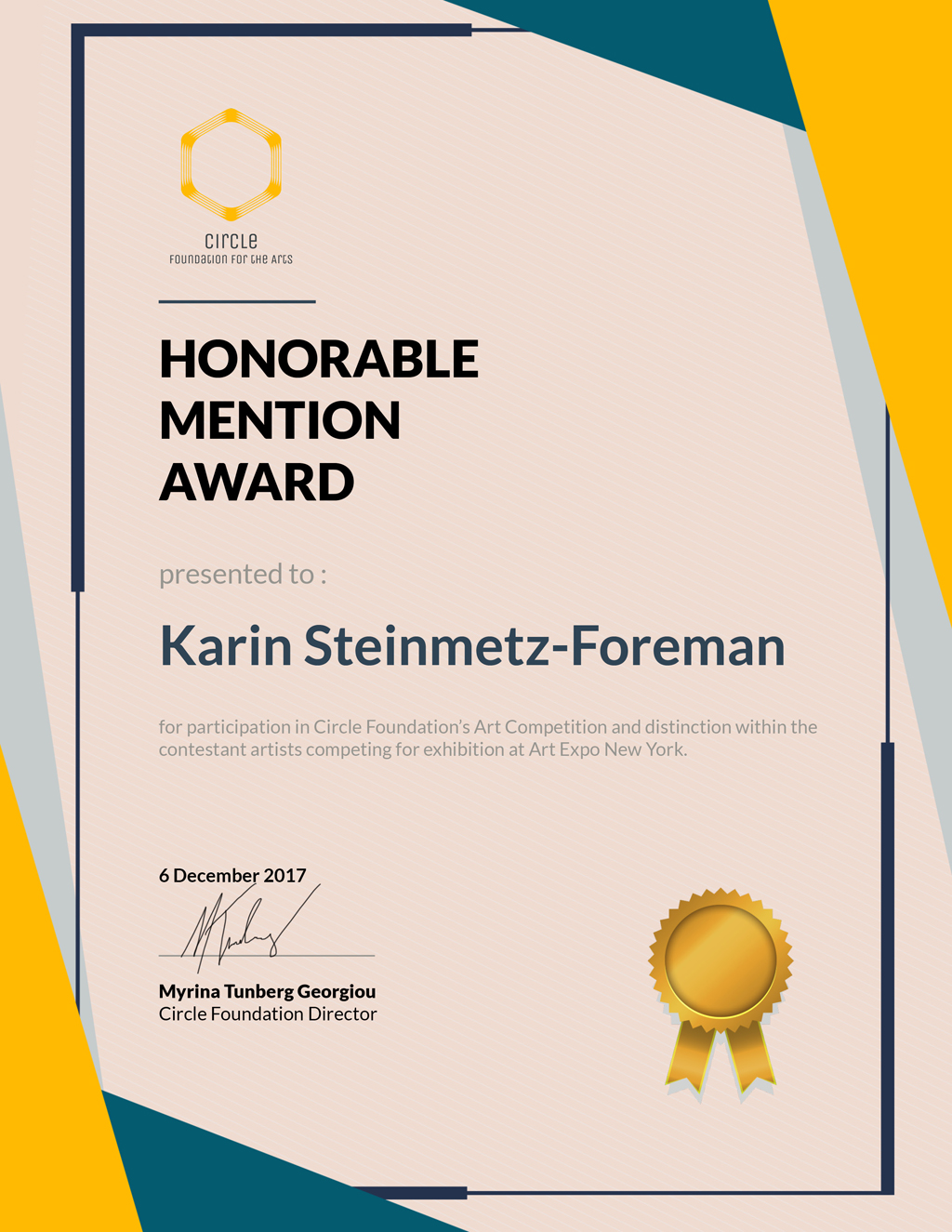 circle-foundation-honorable-mention-award-karin-steinmetz-foreman